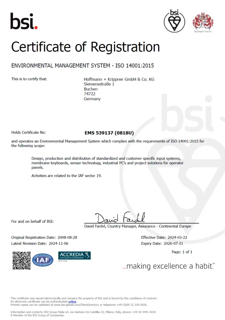 Zertifikat UMS ISO 14001 en 1