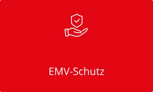 icon Hand mit Schutzschild mit Text drunter