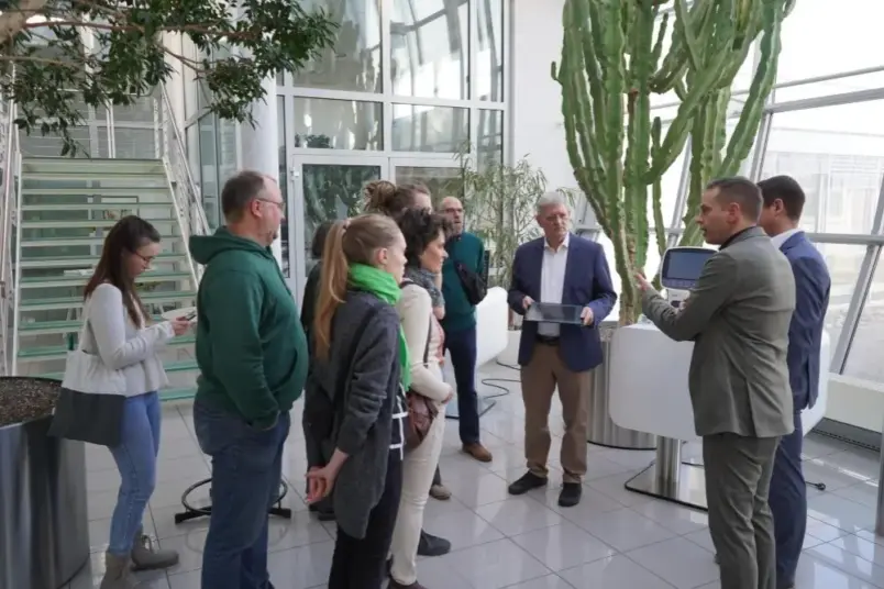 Besuch der Grünen bei Hoffmann + Krippner